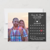 Calendrier Enregistrer la date Photo Magnet Card (Recto)