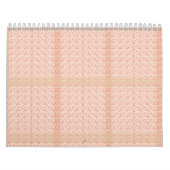 Calendrier Envelopper le papier avec un motif répétitif de ro (Protection)