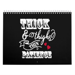 Calendrier épais et cuisses mince patience