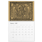 Calendrier Ère de la Renaissance Médiéval Gothique 1492 (Feb 2027)