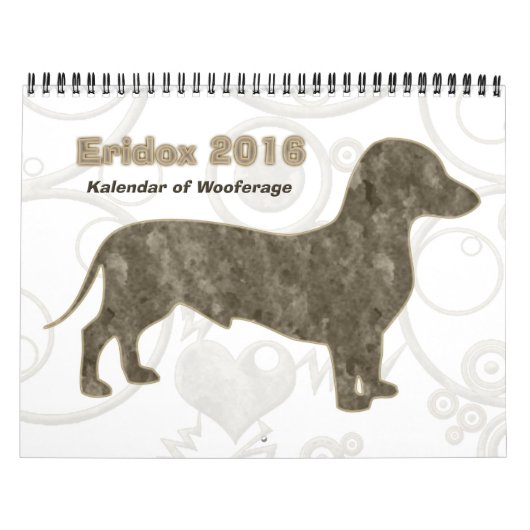 Calendrier Eridox 2016 Dachshund (Protection)