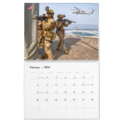 Calendrier ESCADRE DE COMBAT - Personnel de combat militaire  (Feb 2026)