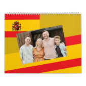 Calendrier Espagne | Ajouter Votre Photo drapeau Espagnol Cou (Protection)