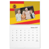 Calendrier Espagne | Ajouter Votre Photo drapeau Espagnol Cou (Feb 2027)