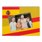 Calendrier Espagne | Ajouter Votre Photo drapeau Espagnol Cou (Protection)