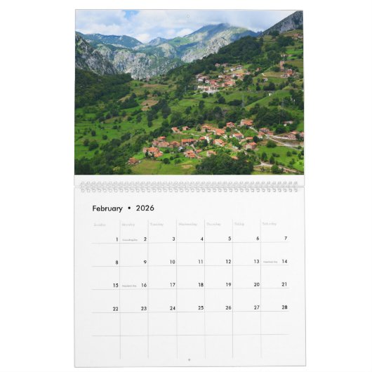 Calendrier Espagne réelle (Feb 2026)
