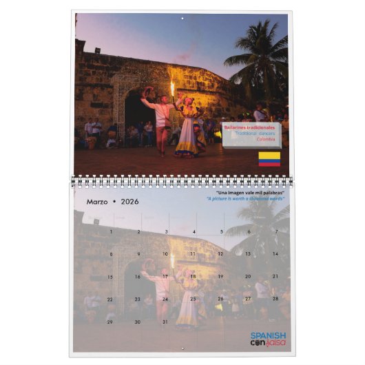 Calendrier espagnol Con Salsa 2020 - En Español (Mar 2026)
