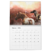 CALENDRIER ESPRIT DE CHEVAUX ART (Feb 2026)