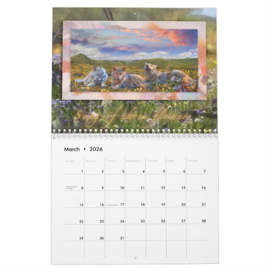 CALENDRIER ESPRIT DES LOUPS ART 2020 (Mar 2026)