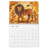 Calendrier Esprits de la Savane – Échos abstraits de la faune (Mar 2027)