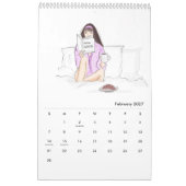 Calendrier esquisse de mode, 2024 (Feb 2027)