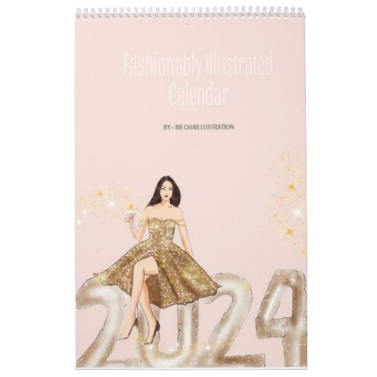 Calendrier esquisse de mode, 2024 (Protection)