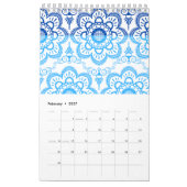Calendrier estampes de conception espagnole (Feb 2027)
