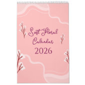 Calendrier Ésthétique Florale Douce Élégante (Protection)