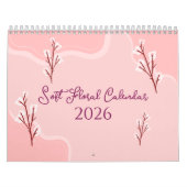 Calendrier Ésthétique Florale Douce Élégante (Protection)