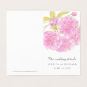 Calendrier et carte des événements de fleur d'arbr (Outside Unfolded)