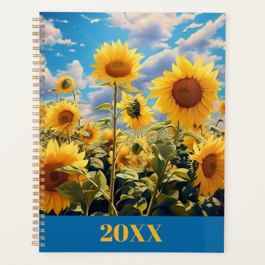 Calendrier et planificateur Sunflower 20XX (Devant)