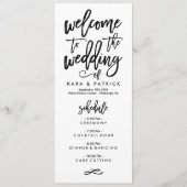 Calendrier et programme des Mariages lettres à la  (Devant)