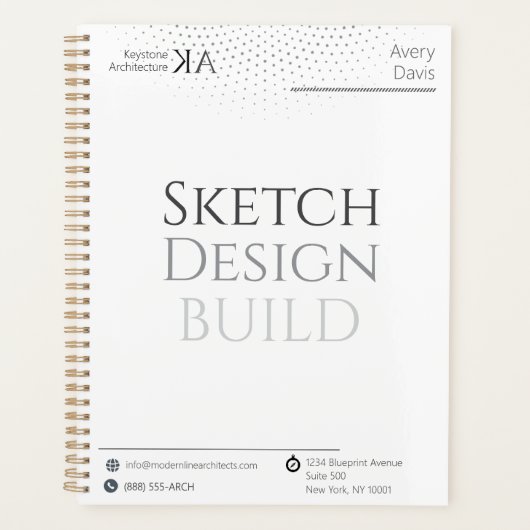 Calendrier et Projet d'Architecture Minimaliste 20 (Devant)