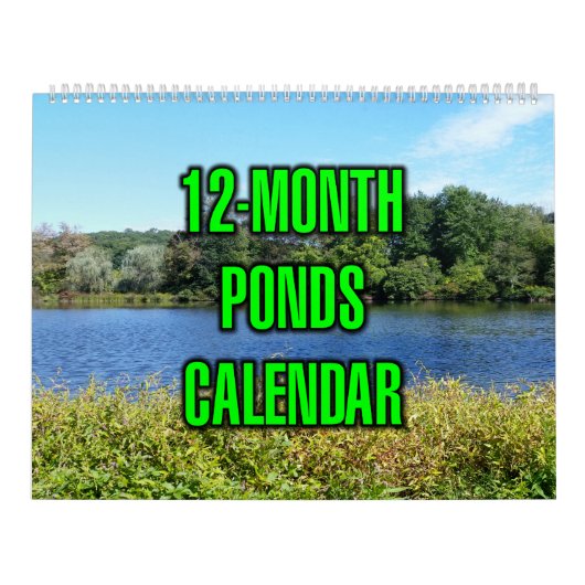 Calendrier Étangs de 12 mois (Protection)
