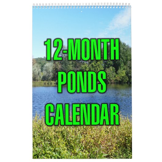 Calendrier Étangs de 12 mois (Protection)