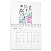 Calendrier Étegami calender japonais original (Feb 2026)