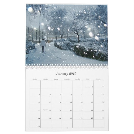 Calendrier éternel de Jérusalem (Jan 2027)