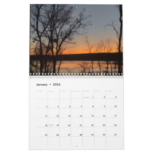 Calendrier Ethereal Sky Calendar 2 (Jan 2026)