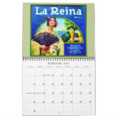 Calendrier Étiquettes Vintages de fruits et légumes (Feb 2027)