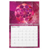 Calendrier Étoiles colorées Boho Celestial Mandalas Aquarelle (Feb 2027)