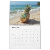 Calendrier Étonnantes Pinappes Étincelantes (Mar 2026)