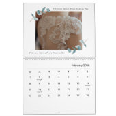 Calendrier Eucalyptus photo Mariage nouvellement mariée Colla (Feb 2026)