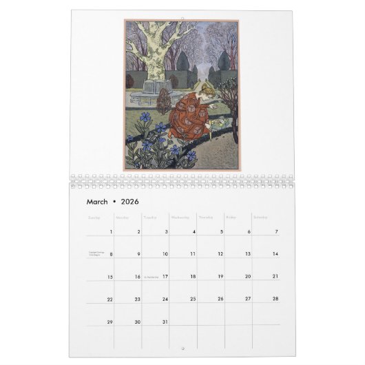 Calendrier Eugene Grasset, le jardinier équitable (Mar 2026)
