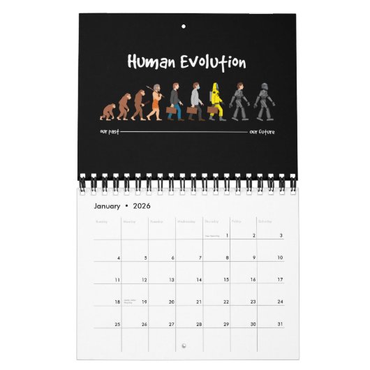 Calendrier Evolution - un avenir robotisé (Jan 2026)
