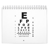 Calendrier Examen du graphique de test des yeux (Protection)