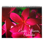 Calendrier Exotic Flowers Calendar (Protection)