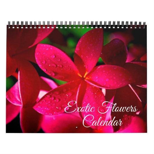 Calendrier Exotic Flowers Calendar (Protection)