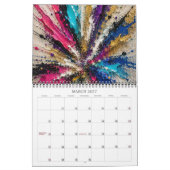 Calendrier Explosion de Peinture Abstraite 2027 (Mar 2027)