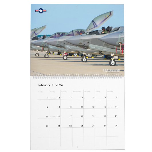 CALENDRIER F-35A ÉCLAIRAGE II (Feb 2026)