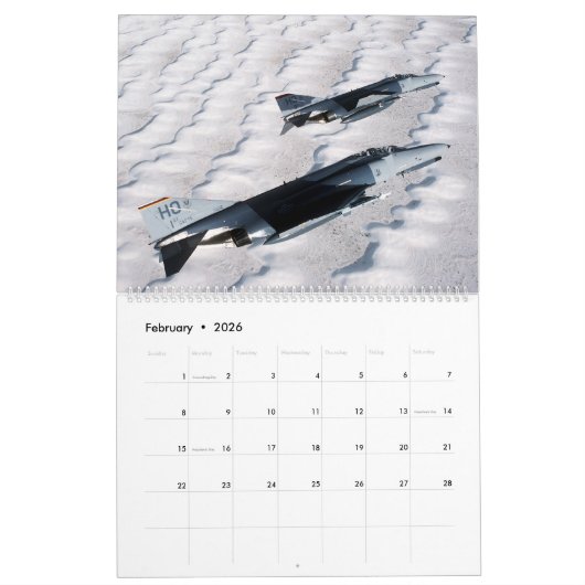 Calendrier F-4 Phantom II (Feb 2026)