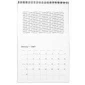 Calendrier Façons De Vivre - Art Neurographique 7 (Feb 2027)