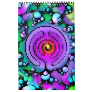 Calendrier Façons de vivre - Motif d'art neurographique 2