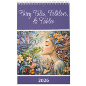 Calendrier Fairy Tales, Folklore, and Fables 2026 Page unique (Protection)