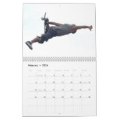 Calendrier faisant de la planche à roulettes, (Feb 2026)