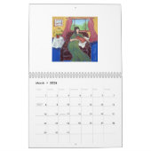 Calendrier fait avec des bandes dessinées de point (Mar 2026)