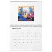 Calendrier fait avec des bandes dessinées de point (Feb 2027)