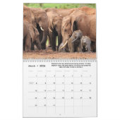 Calendrier Faits amusants et intéressants sur les éléphants (Mar 2026)