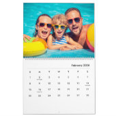 Calendrier familial 2026 de photos élégantes moder (Feb 2026)