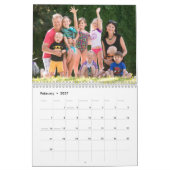 Calendrier familial de Noël joyeux 2026 (Feb 2027)