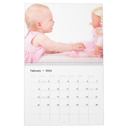 Calendrier familial Janvier - Décembre (Feb 2026)